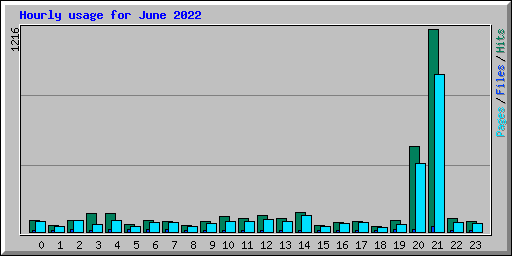 Hourly usage for June 2022